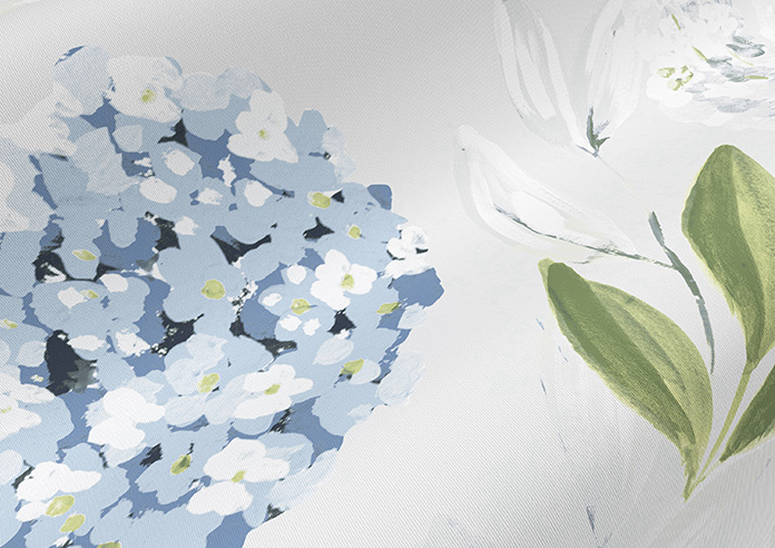 Hydrangea, Sky Blue - Twist&Fit Roller Blind - Image 4